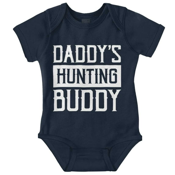 Daddy's Hunting Buddy Hunter's Kiddo Romper Boys or Girls Infant Baby Brisco Brands 6M