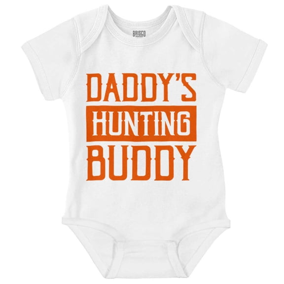 Daddy's Hunting Buddy Hunter's Kiddo Romper Boys or Girls Infant Baby Brisco Brands NB