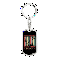 thumbnail image 1 of Daddy's Hunting Buddy Stainless Steel or 18k Gold Premium Swivel Dog Tag Keychain, 1 of 10