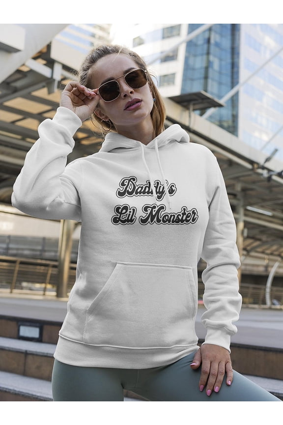 Daddy's Lil Monster Hoodie Women -GoatDeals Designs, Female XX-Large
