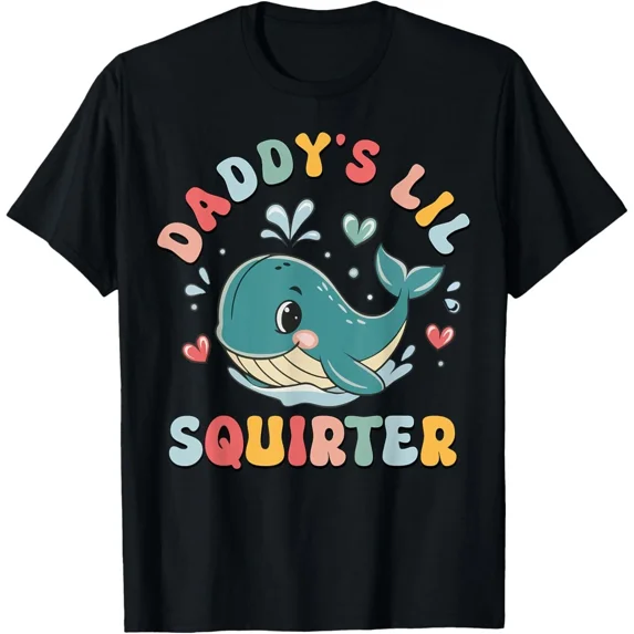 Daddy_s Lil_ Squirter Groovy Men Women Gift Unisex T-Shirt