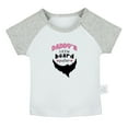 thumbnail image 1 of Daddy's Little Beard Puller Funny T shirt For Baby, Newborn Babies T-shirts, Infant Tops, 0-24M Kids Graphic Tees Clothing (Short Gray Raglan T-shirt, 0-6 Months), 1 of 4