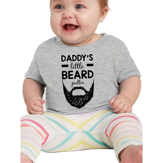 Daddy's Little Beard Puller. T-Shirt Infant -Smartprints Designs, 18 Months