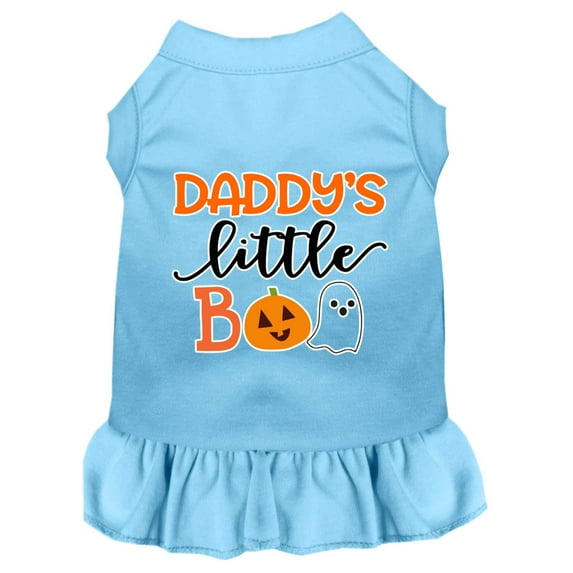 Halloween Pet Dog Cat Dress Screen Printed, "Daddy's Little Boo"