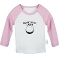 thumbnail image 1 of Daddy's Little Caddy Funny T shirt For Baby, Newborn Babies T-shirts, Infant Tops, 0-24M Kids Graphic Tees Clothing (Long Pink Raglan T-shirt, 0-6 Months), 1 of 4