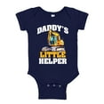 thumbnail image 1 of Daddy's Little Helper Excavator Baby Bodysuit One Piece 24 mo Navy Blue, 1 of 3