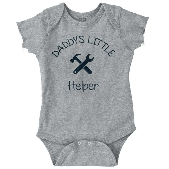 Daddy's Little Helper Handyman Dad Romper Boys or Girls Infant Baby Brisco Brands 6M