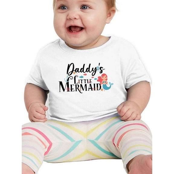 Daddy's Little Mermaid T-Shirt Infant -Smartprints Designs,  18 Months