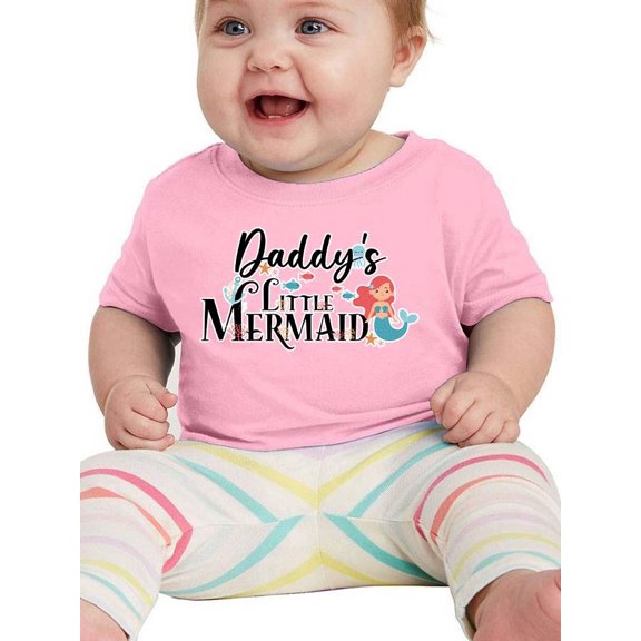 Daddy's Little Mermaid T-Shirt Infant -Smartprints Designs,  18 Months