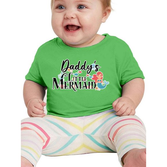 Daddy's Little Mermaid T-Shirt Infant -Smartprints Designs,  18 Months