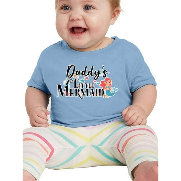 Daddy's Little Mermaid T-Shirt Infant -Smartprints Designs,  18 Months