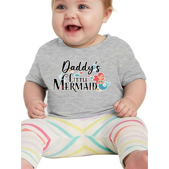 Daddy's Little Mermaid T-Shirt Infant -Smartprints Designs,  24 Months