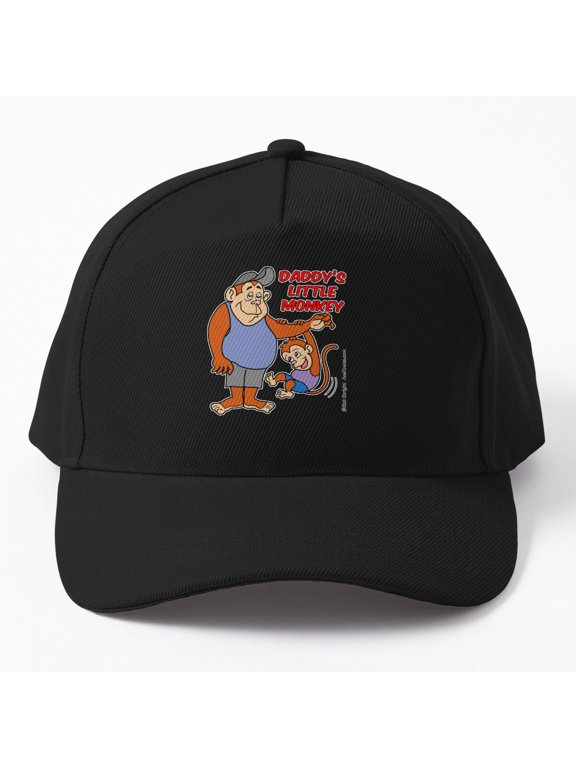 Daddy's Little Monkey Baseball Hat, Family Animal Nickname Character Design, Classic Cap