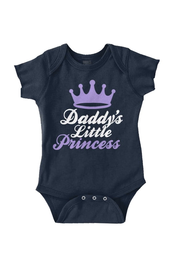 Daddy's Little Princess Girly Tiara Bodysuit Jumper Girls Infant Baby Brisco Brands 24M