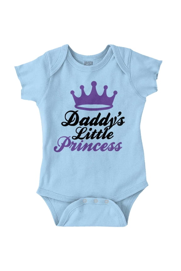 Daddy's Little Princess Girly Tiara Bodysuit Jumper Girls Infant Baby Brisco Brands 6M