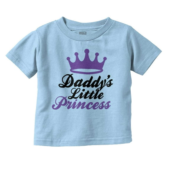 Daddy's Little Princess Girly Tiara Youth T Shirt Tee Girls Infant Toddler Brisco Brands 5T