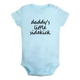 thumbnail image 1 of Daddy's Little Sidekick Funny Rompers For Babies, Newborn Baby Unisex Bodysuits, Infant Jumpsuits, Toddler 0-24 Months Kids One-Piece Oufits (Blue, 12-18 Months), 1 of 4