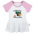 thumbnail image 1 of Daddy's New Camping Buddy Funny Dresses For Baby, Newborn Babies Skirts, Infant Princess Dress, 0-24M Kids Graphic Clothes (Pink Raglan Dresses, 12-18 Months), 1 of 4