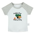 thumbnail image 1 of Daddy's New Camping Buddy Funny T shirt For Baby, Newborn Babies T-shirts, Infant Tops, 0-24M Kids Graphic Tees Clothing (Short Gray Raglan T-shirt, 0-6 Months), 1 of 4