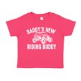 thumbnail image 1 of Daddy's New Riding Buddy UTV Toddler T-Shirt 4T Cyber Pink, 1 of 3