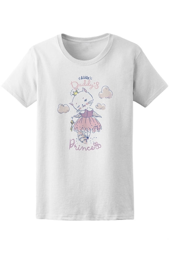 Daddy's Princess Cat Ballerina T-Shirt - Image by Shutterstock, Female Medium