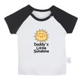 thumbnail image 1 of Daddy's Sunshine Funny T shirt For Baby, Newborn Babies T-shirts, Infant Tops, 0-24M Kids Graphic Tees Clothing (Short Black Raglan T-shirt, 18-24 Months), 1 of 4