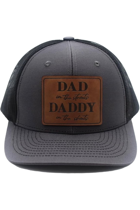 Daddy to Be Dad in The Street Daddy in The Sheets Hat Daddy Leather Patch Baseball Cap Gifts for Him Father's Day Birthday