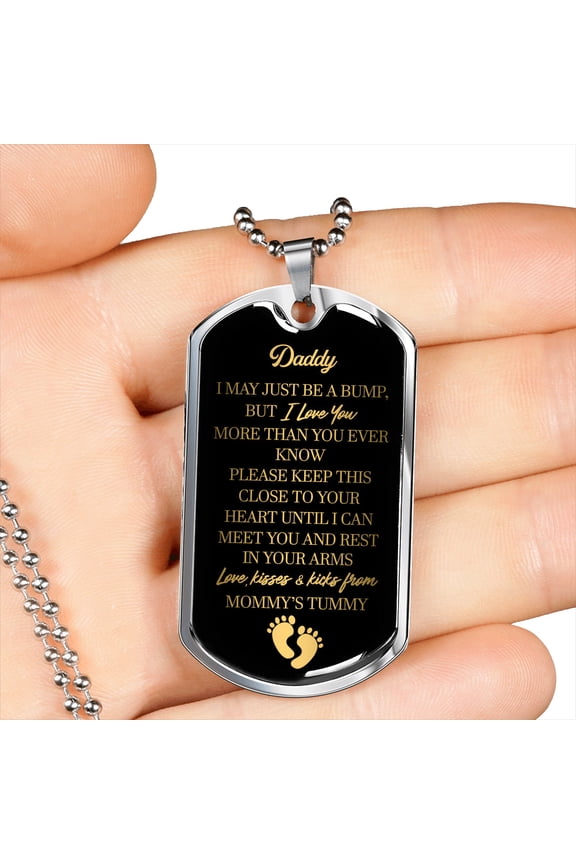 "Daddy to Be" Luxury Military Necklace