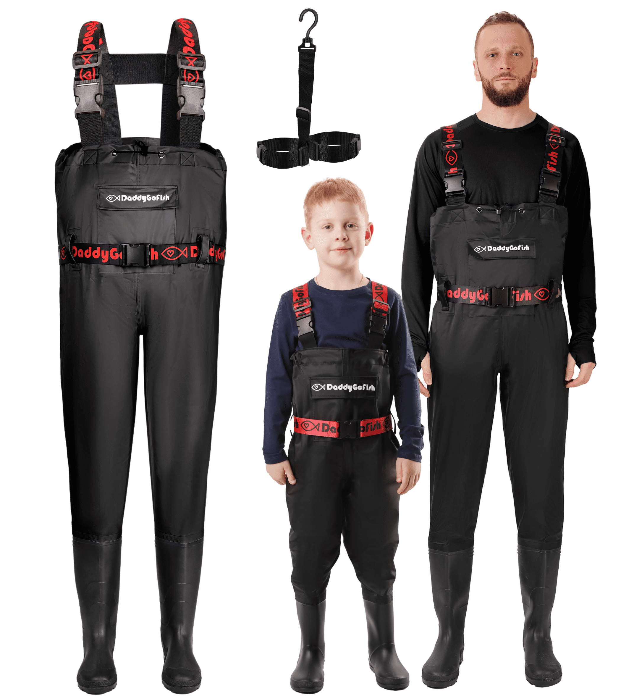 DaddyGoFish Chest Waders for Kids and Adults, Fishing and Hunting