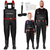 DaddyGoFish Chest Waders for Kids and Adults, Fishing and Hunting Waders with a Pocket and a Wader Hanger
