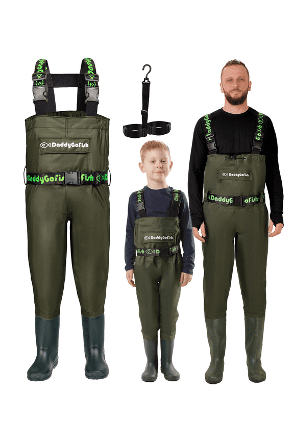 Chest Waders for Kids and Adults, Fishing and Hunting Waders with a Pocket and a Wader Hanger