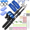 thumbnail image 1 of DaddyGoFish Kids Fishing Pole – Telescopic Rod & Reel Combo with Collapsible Chair, Rod Holder, Tackle Box, Bait Net and Carry Bag for Boys and Girls, 1 of 7