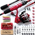 thumbnail image 1 of DaddyGoFish Spinning Fishing Rod and Reel Combo Set with Tackle Box | Fishing Pole | Carbon Fiber Telescopic Fishing Rod Kit | Spinning Reel for Travel Saltwater Freshwater Fishing Gear Kit, 1 of 8