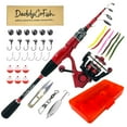 thumbnail image 1 of DaddyGoFish Spinning Fishing Rod and Reel Combo Set with Tackle Box | Fishing Pole | Carbon Fiber Telescopic Fishing Rod Kit | Spinning Reel for Travel Saltwater Freshwater Fishing Gear Kit, 1 of 7