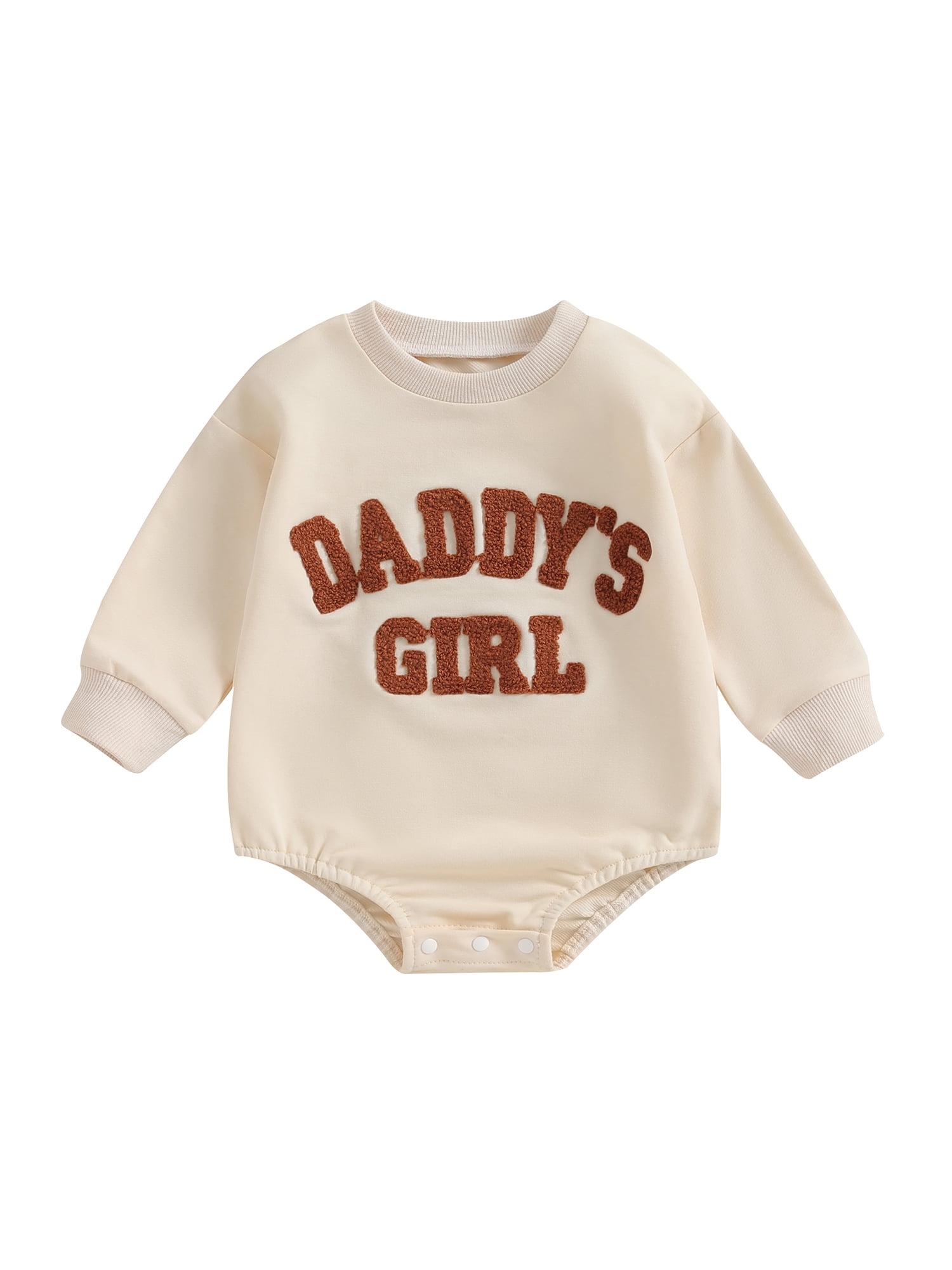 Daddys Girl Baby Clothes Newborn Fall Winter Sweatshirt Bubble Romper