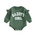 Daddys Girls Baby Clothes Ruffle Long Sleeve Oversized Sweatshirt