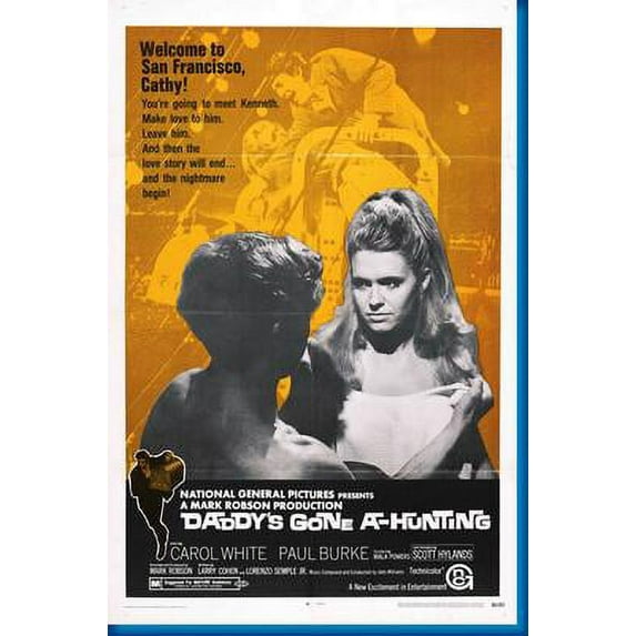 Daddys Gone A Hunting Movie Poster 16in x 24in 16x24 Multi-Color Square Adults Western Graphic