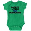 thumbnail image 1 of Daddys Little Tax Deduction Dad Joke Romper Boys or Girls Infant Baby Brisco Brands 12M, 1 of 6