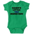 thumbnail image 1 of Daddys Little Tax Deduction Dad Joke Romper Boys or Girls Infant Baby Brisco Brands 24M, 1 of 6