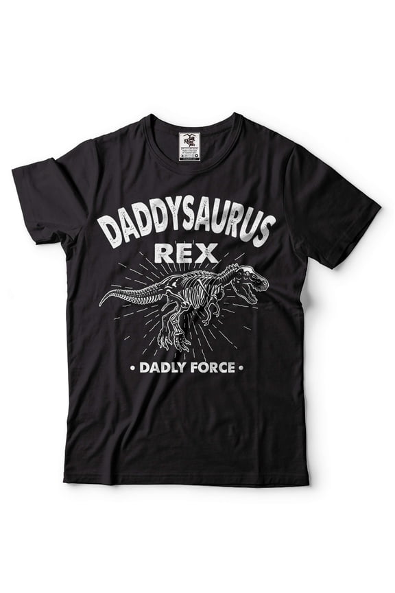Daddysaurus Rex Shirt Funny Dad Shirt Fathers Day Gift Fathers Day Shirt Gift For Dad Daddy Tee (4X-Large Black)