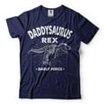 thumbnail image 1 of Daddysaurus Rex Shirt Funny Dad Shirt Fathers Day Gift Fathers Day Shirt Gift For Dad Daddy Tee (Large Navy Blue), 1 of 6