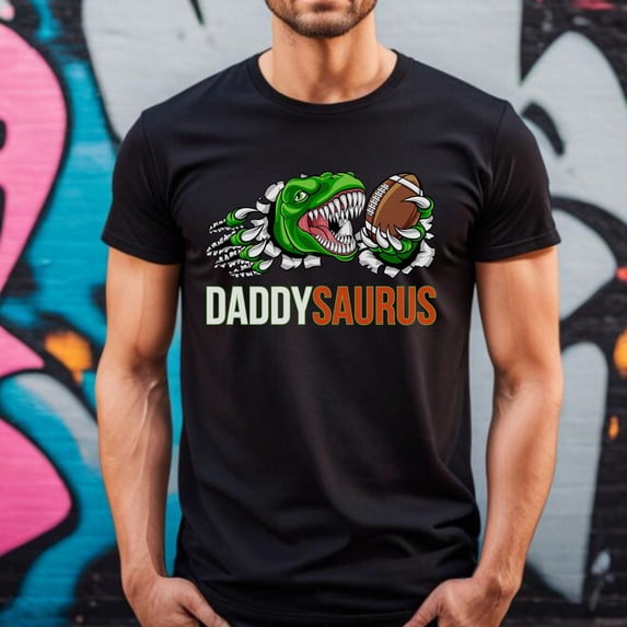 Daddysaurus Shirt, Rugby Dad Tshirt Rugby Fathers Day Shirt,Dinosaur Dad T-Shirt,Funny Dad shirt,Husband Shirt,Rugby Dad Gift,Rugby Dad Gift