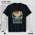 thumbnail image 1 of Daddysaurus T Rex Dinosaur Daddy Family Fun Graphic Unisex T-Shirt V17535, up to size 5XL, 1 of 2
