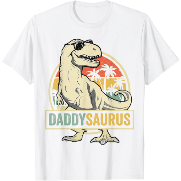 Daddysaurus T Rex Dinosaur Daddy Saurus Family Matching T-Shirt