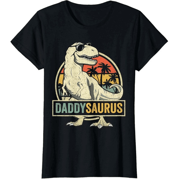 Daddysaurus T Rex Dinosaur Daddy Saurus Family Matching T-Shirt