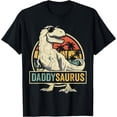 thumbnail image 1 of Daddysaurus T Rex Dinosaur Daddy Saurus Family Matching Unisex T-Shirt for Men Women, 1 of 5