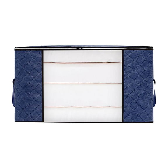 Dademeo Zip Storage Bags Moving,Space Saving Canvas under Bed Storage Bins with Reinforced Handles for Moving Comforter Stuffed Animals Closet Organizer