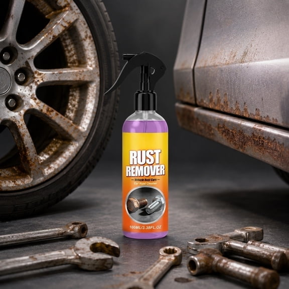 Dademeo Car Rust Remover, 100ml, Metal Parts Oxidation Cleaner, Auto Body Wheel Refinish Maintenance Spray for Vehicle Care