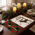 thumbnail image 1 of Dademeo Christmas Placemat Buffalo Plaid Snowflake Placemat, 12*18 Inch Winter Table Mats For Home Party Kitchen Dining Decor, 1 of 5