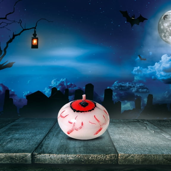Dademeo Floating Eyeball Halloween Candle Scary Decorative Wax Lamp for Spooky Table Decor Party Atmosphere